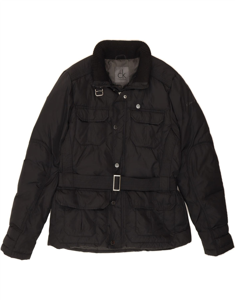 CALVIN KLEIN Mens Padded Jacket UK 40 Large Black Polyamide Vintage Calvin Klein and Second-Hand Calvin Klein from Messina Hembry 