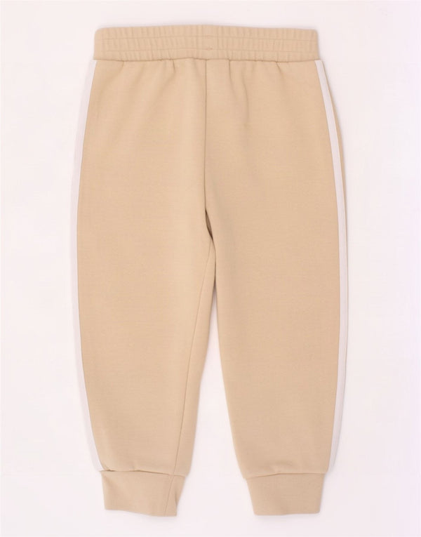 Adidas meninas calças de treino joggers 2-3 anos algodão bege