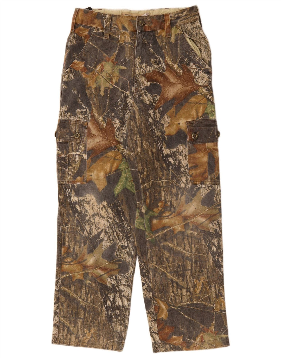 Calças cargo Russell Athletic Boys 10-11 anos W23 L25 cinza médio