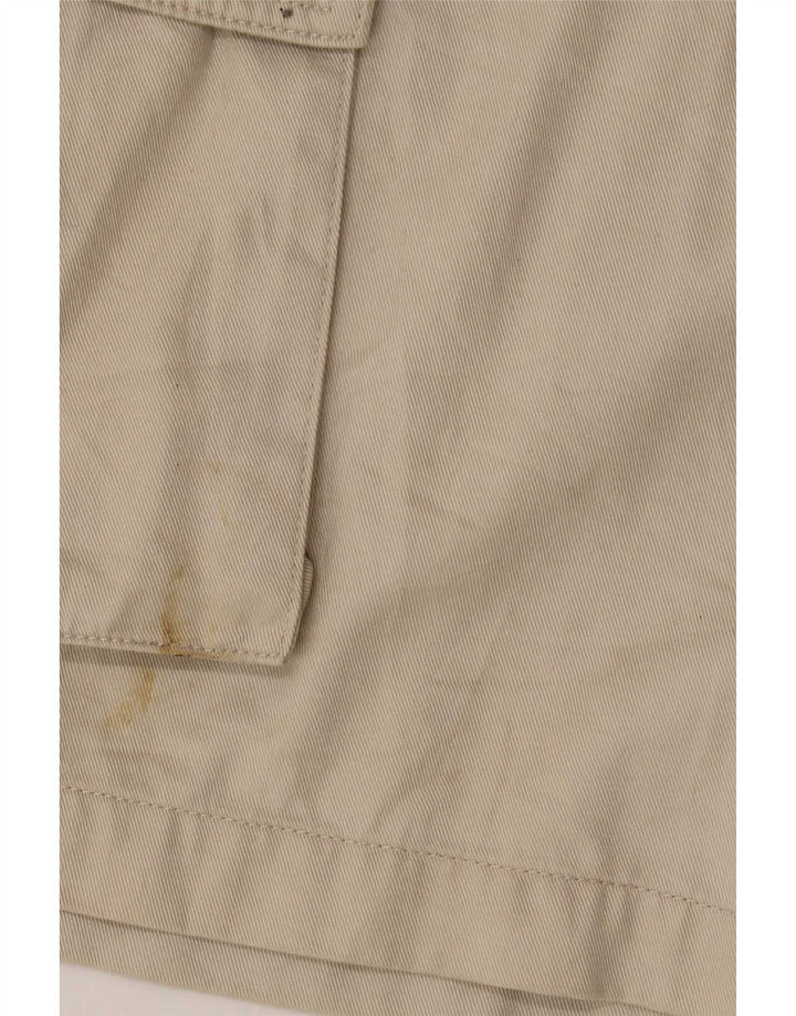 Shorts cargo masculino vintage grande W30 bege