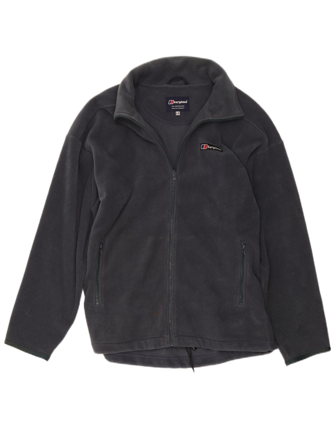 Jaqueta de lã masculina Berghaus UK 40 grande poliéster azul marinho