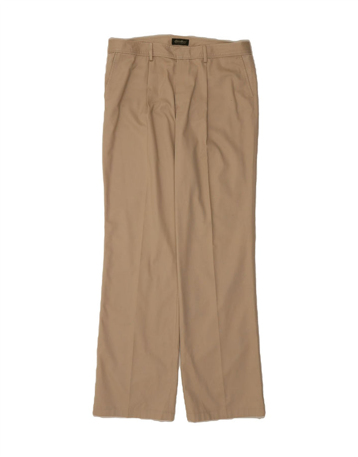 EDDIE BAUER Womens Pegged Chino Trousers US 16 2XL W36 L36 Beige Cotton Vintage Eddie Bauer and Second-Hand Eddie Bauer from Messina Hembry 