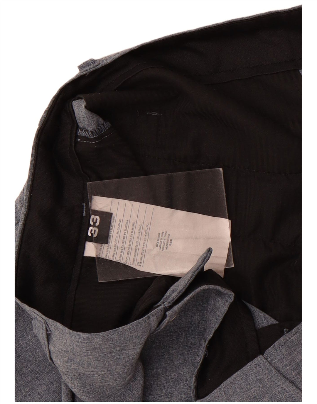 Shorts cargo masculino Volcom W33 poliéster azul marinho médio