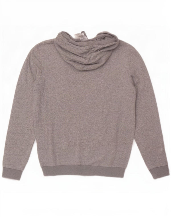Adidas Mens Graphic Hoodie Jumper Médio Cinza Algodão Flecked