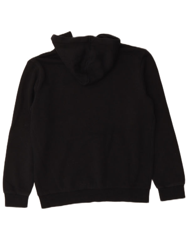 Puma masculino gráfico moletom com capuz pequeno algodão preto