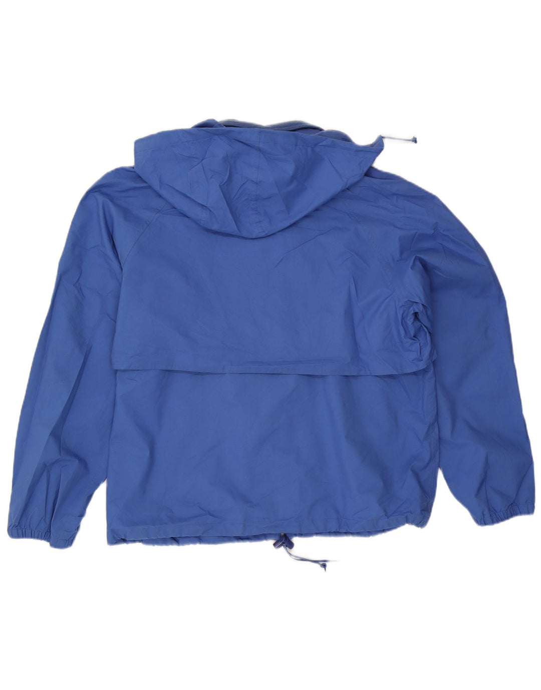 Jaqueta de chuva masculina Eddie Bauer com capuz Reino Unido 40 poliéster azul grande