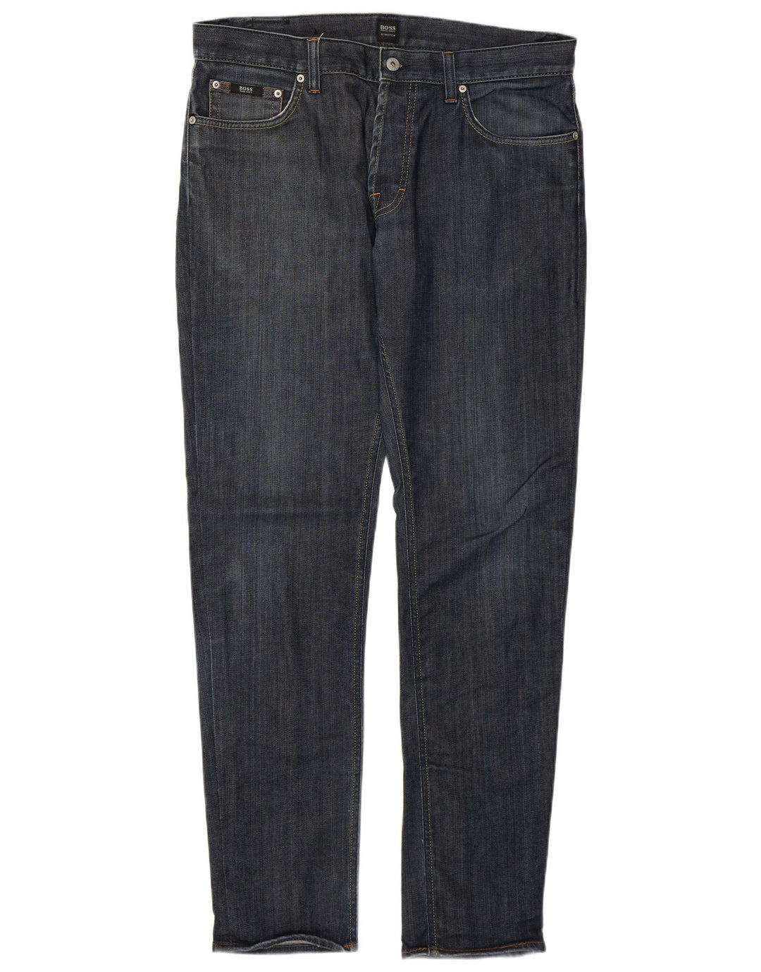 Hugo Boss Masculino Slim Jeans W35 L34 Azul Algodão
