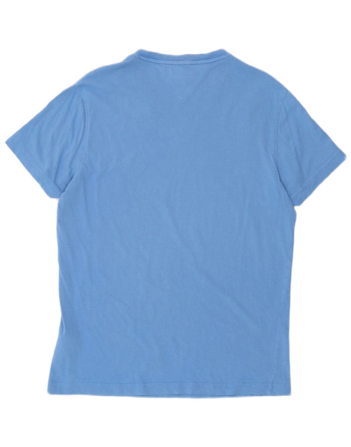 Camiseta masculina Tommy Hilfiger Top médio algodão azul