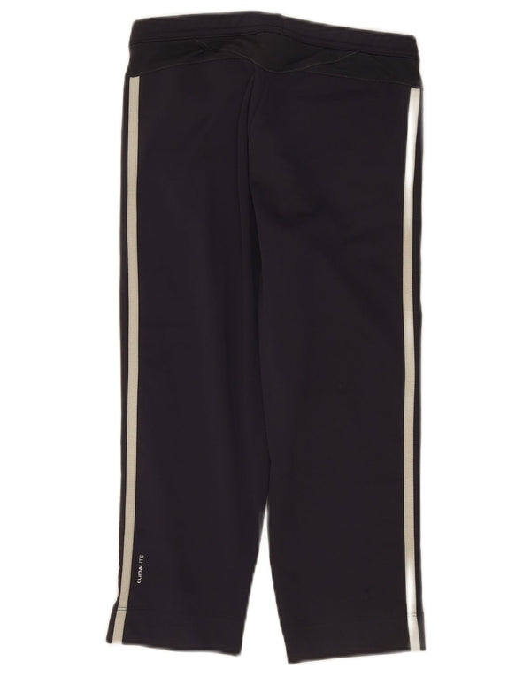 Adidas Womens Climalite Capri Leggings UK 12 Médio W30 Azul Marinho