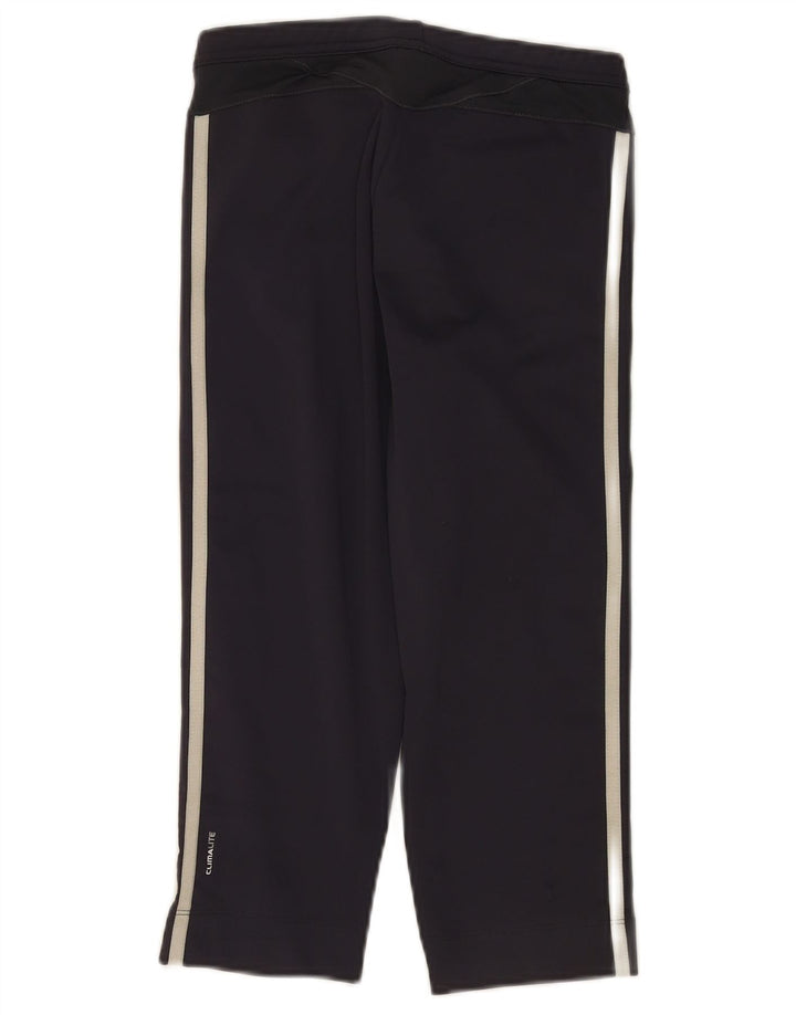 Adidas Womens Climalite Capri Leggings UK 12 Médio W30 Azul Marinho