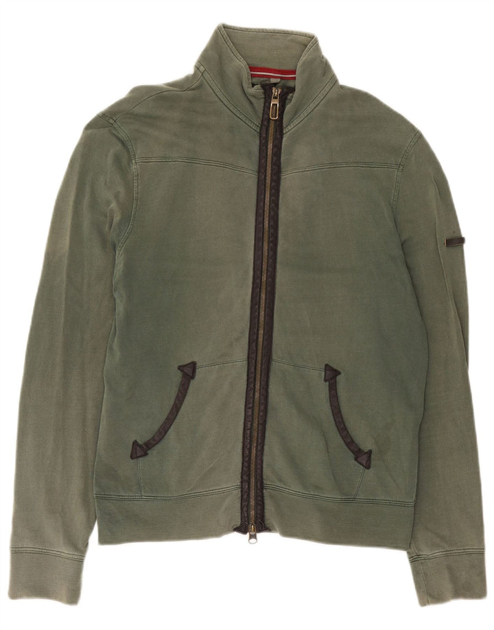 Armani Jeans Mens Treino Top Jaqueta Médio Algodão Verde