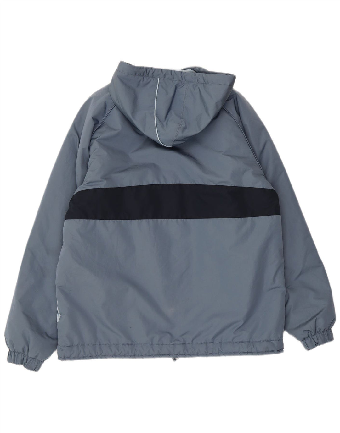 Jaqueta masculina Ellesse com capuz Anorak UK 38 poliéster cinza médio Colourblock