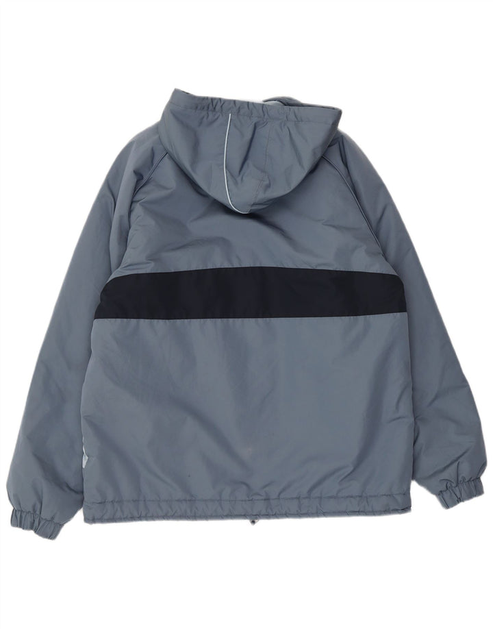 Jaqueta masculina Ellesse com capuz Anorak UK 38 poliéster cinza médio Colourblock