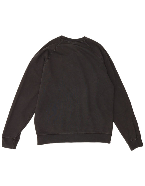 Adidas Mens Moletom Jumper Médio Algodão Preto