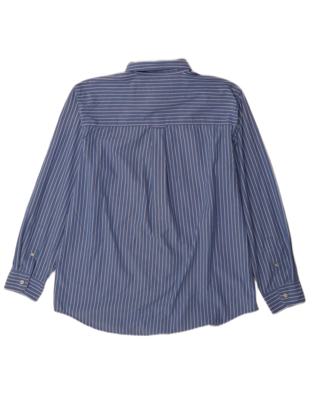 Camisa masculina Chaps grande algodão listrado azul