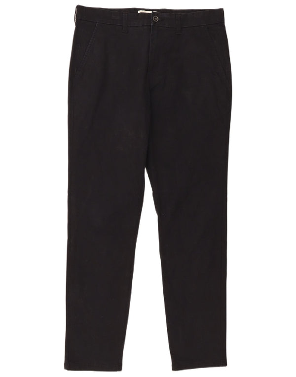 Calça Chino Masculina Slim Fit Marks & Spencer W32 L31 Algodão Preto