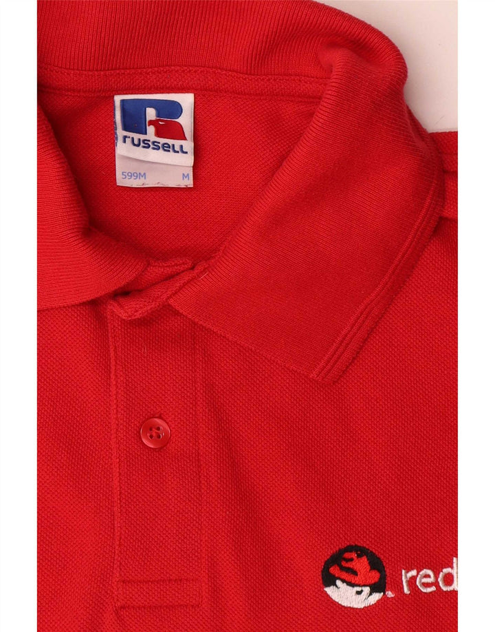 Camisa polo masculina Russell Athletic gráfico médio algodão vermelho