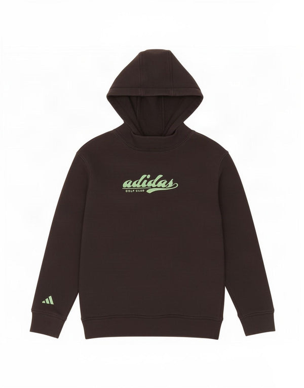 Suéter com capuz gráfico Adidas Boys 11-12 anos algodão preto