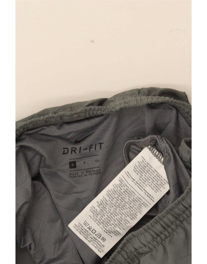 Shorts esportivos masculinos Nike Dri Fit pequeno cinza colorblock poliéster