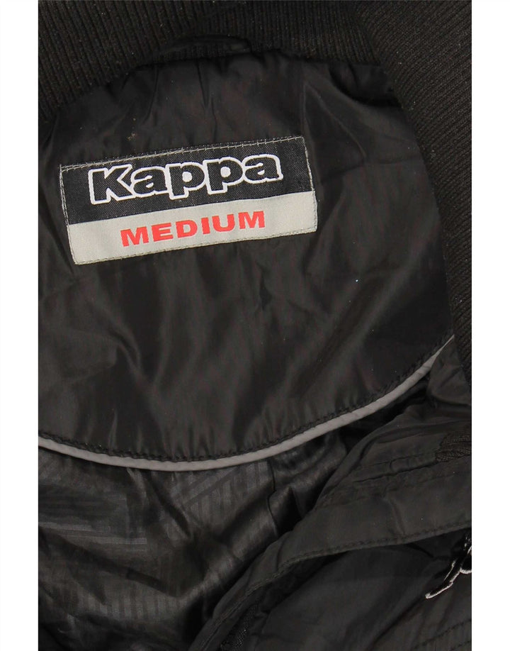 Casaco acolchoado com capuz feminino Kappa UK 14 médio preto