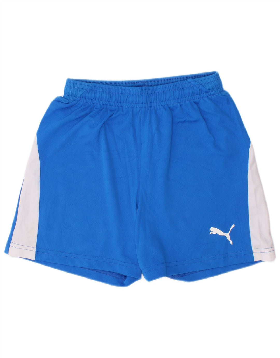 Shorts esportivos masculinos Puma 9-10 anos azul colorblock