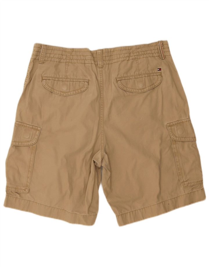 Shorts cargo masculino Tommy Hilfiger W36 grande algodão bege