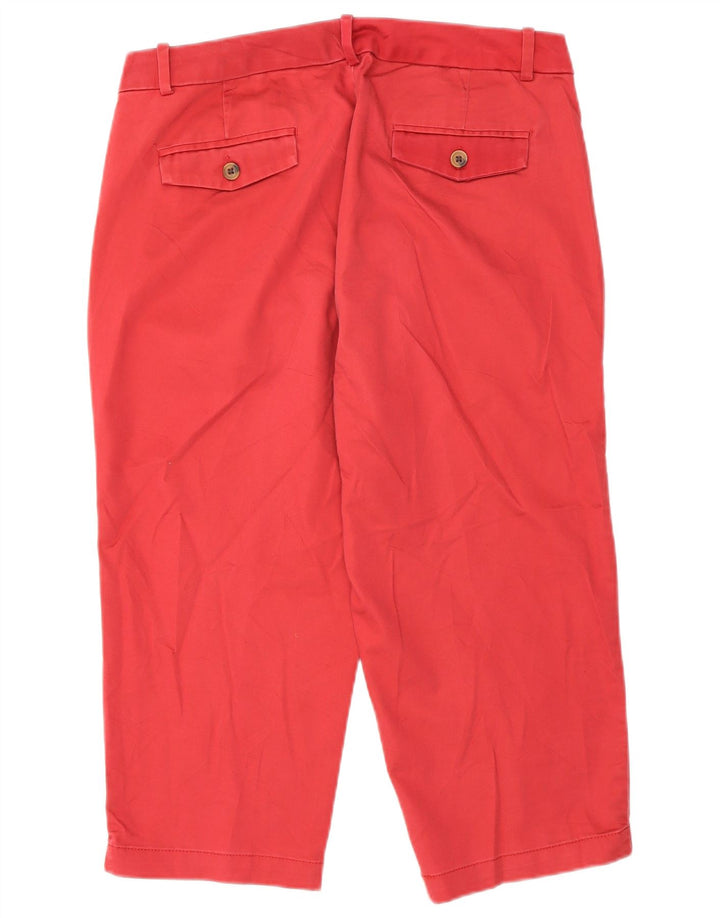 Calça Capri Feminina Dockers US 8 Médio W30 L20 Poliéster Vermelho