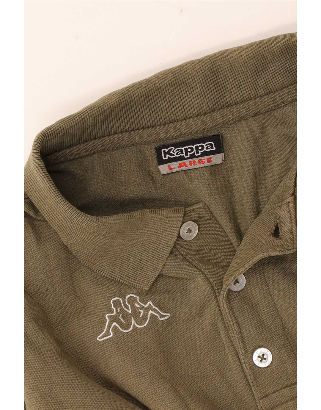 Camisa polo masculina Kappa grande cáqui