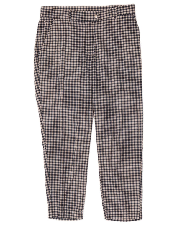 Calça Chino Feminina Chervo Slim IT 42 Médio W28 L23 Azul Gingham