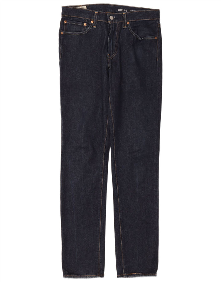 Levi's Masculino 511 Slim Jeans W32 L34 Azul Marinho Algodão
