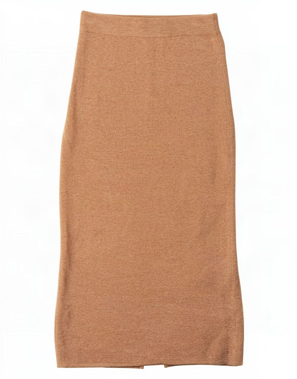 Oasis Womens Pencil Skirt XS W24 Beige Viscose