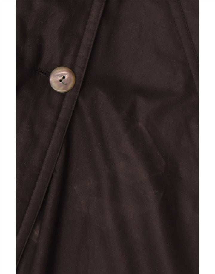 Trench coat feminino vintage grande Reino Unido 16 grande preto
