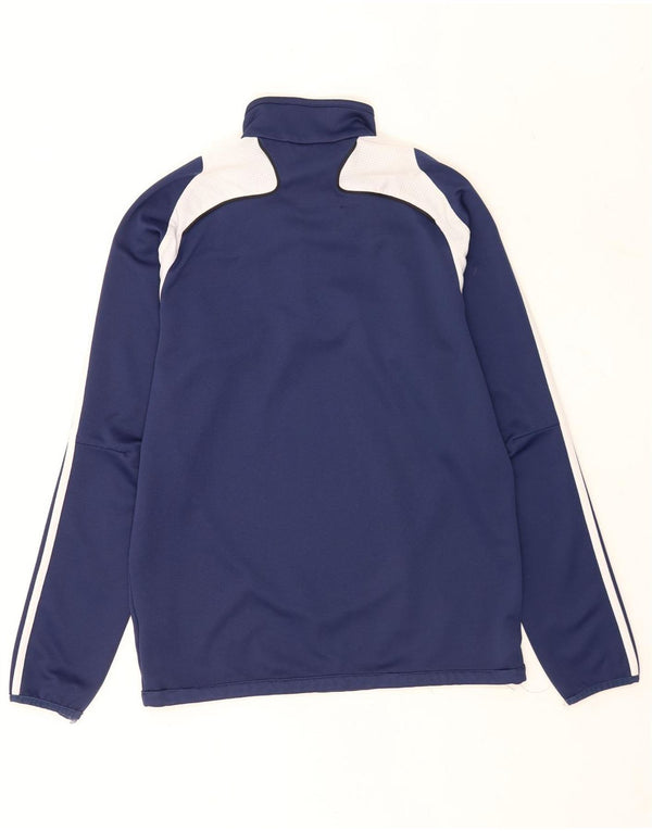 Adidas Mens Graphic Pullover Treino Top Reino Unido 40/42 Médio Azul Marinho