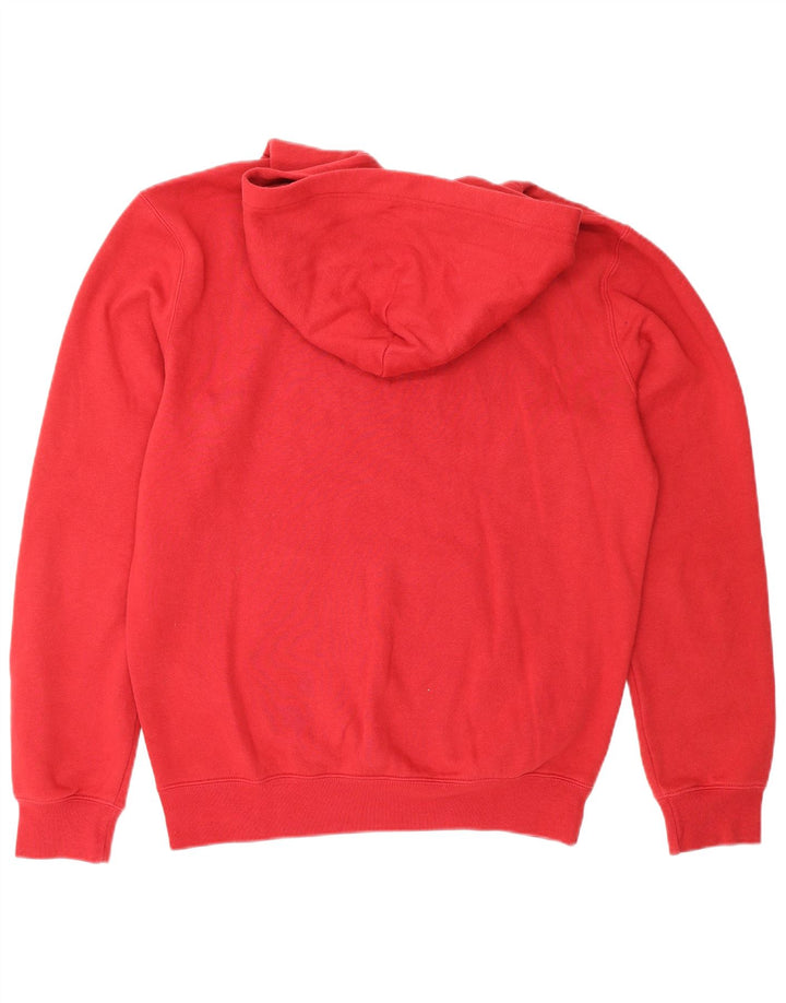 CHAMPION Suéter masculino com capuz médio algodão vermelho
