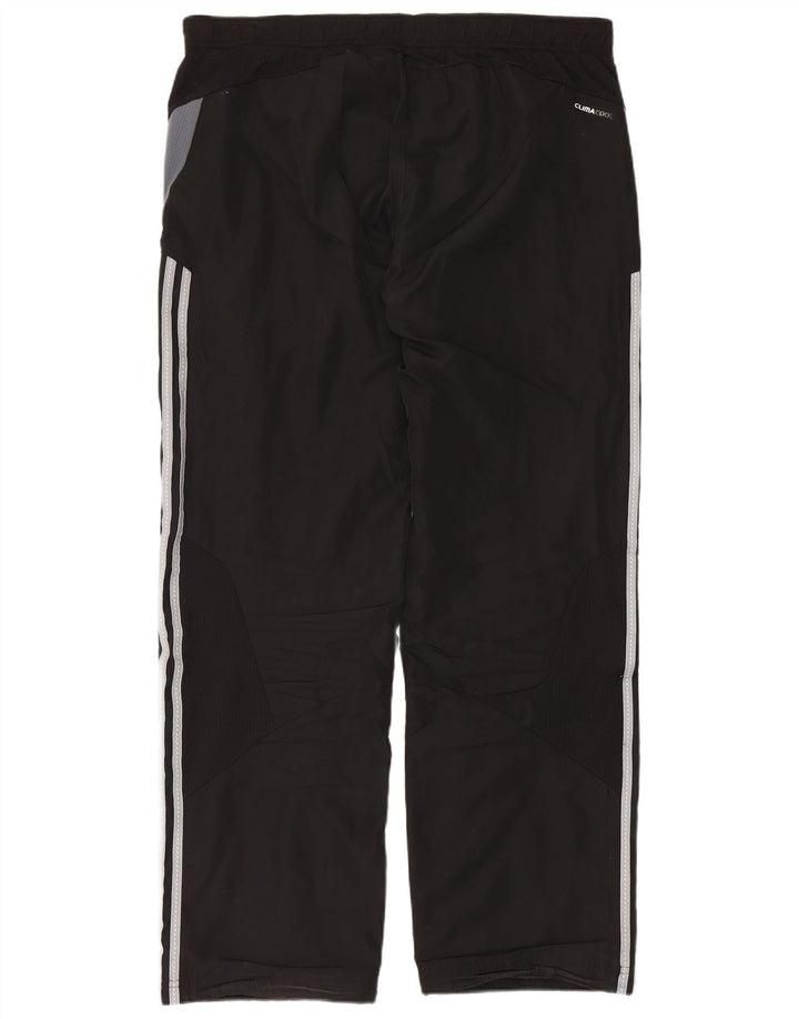 Calça de treino masculina Adidas Climacool grande preto colorblock poliéster