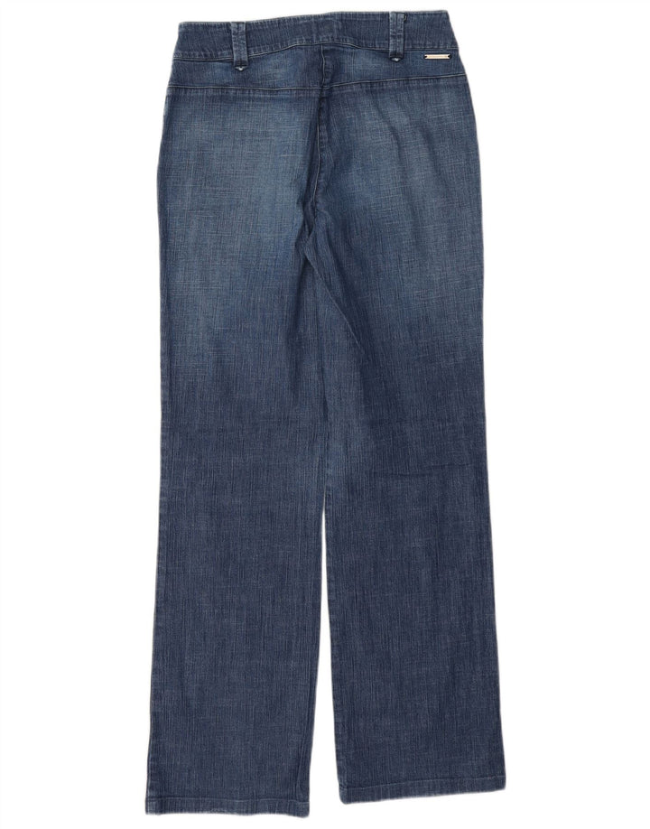 Jeans soltos femininos Trussardi W30 L31 algodão azul