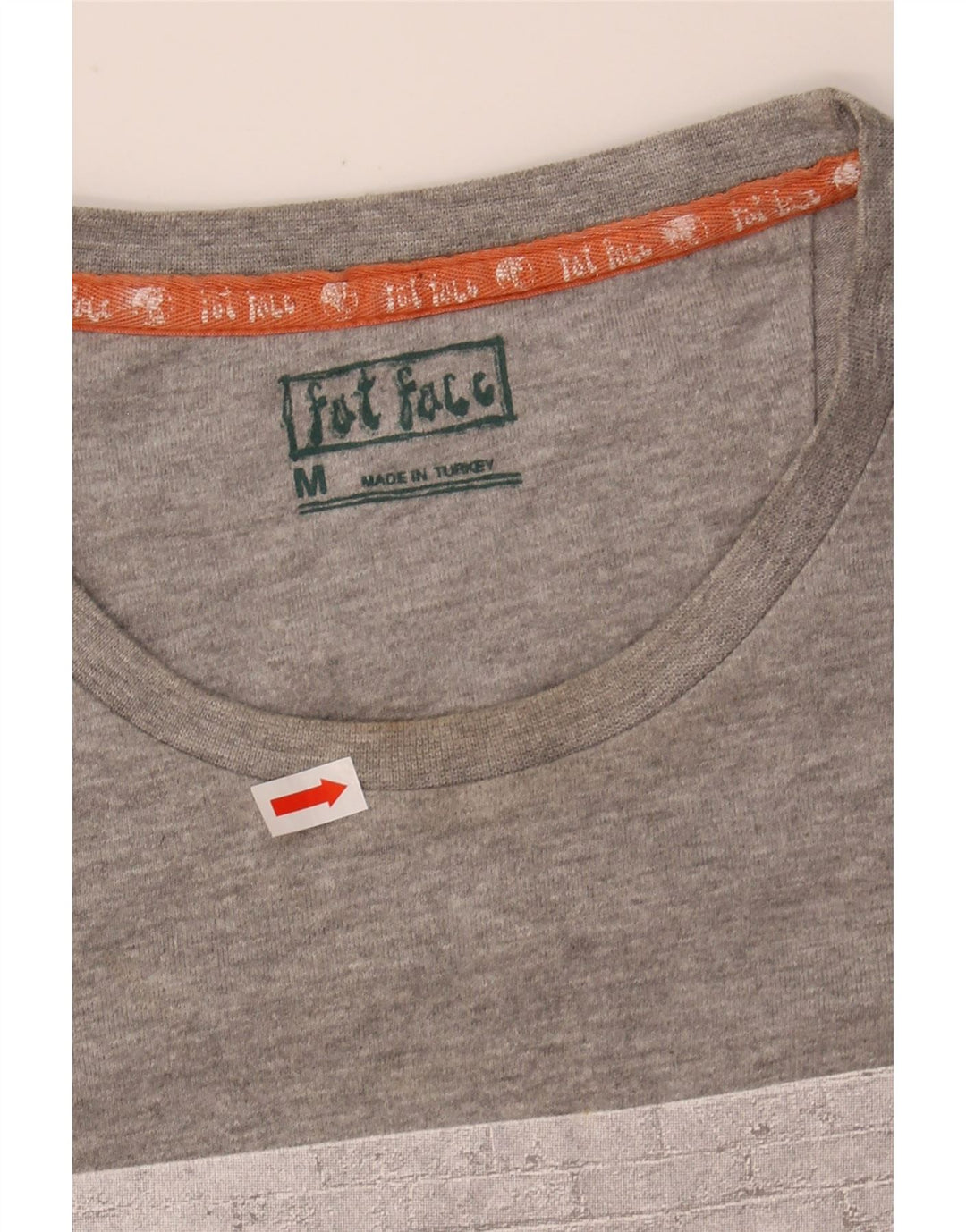 Camiseta gráfica masculina FAT FACE cinza médio