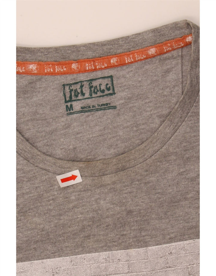 Camiseta gráfica masculina FAT FACE cinza médio