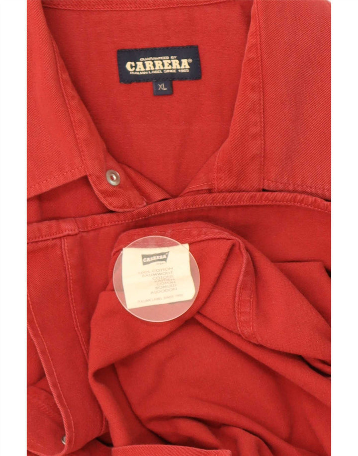 Camisa masculina Carrera XL algodão vermelho