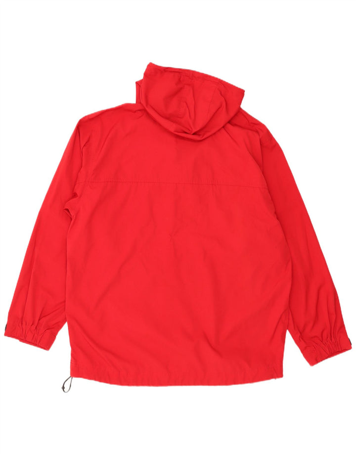Jaqueta masculina Timberland com capuz gráfico Anorak UK 38 poliéster vermelho médio