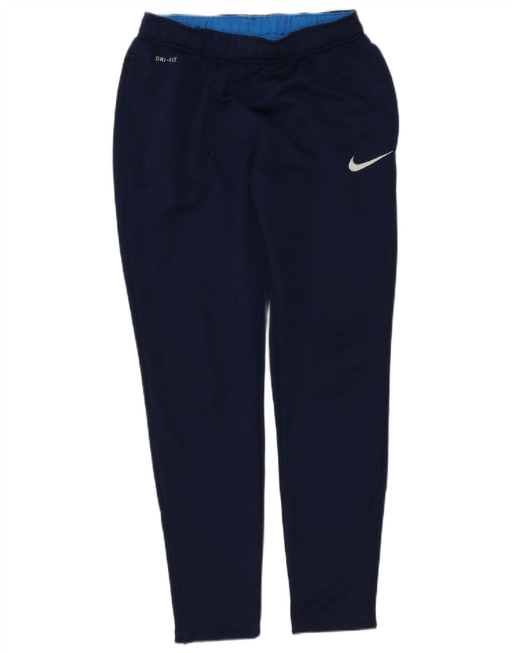 Calça de treino masculina Nike Dri Fit médio azul marinho poliéster