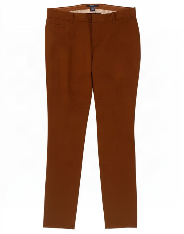 Calça Chino Skinny Feminina Gant Reino Unido 16 Grande W36 L33 Algodão Marrom