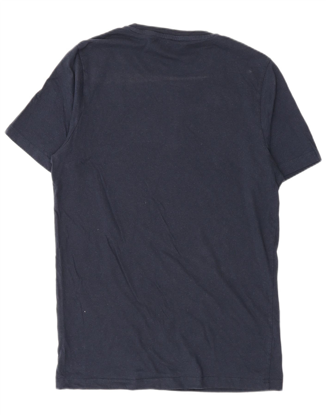 Camiseta gráfica masculina Jack & Jones Top médio algodão azul marinho