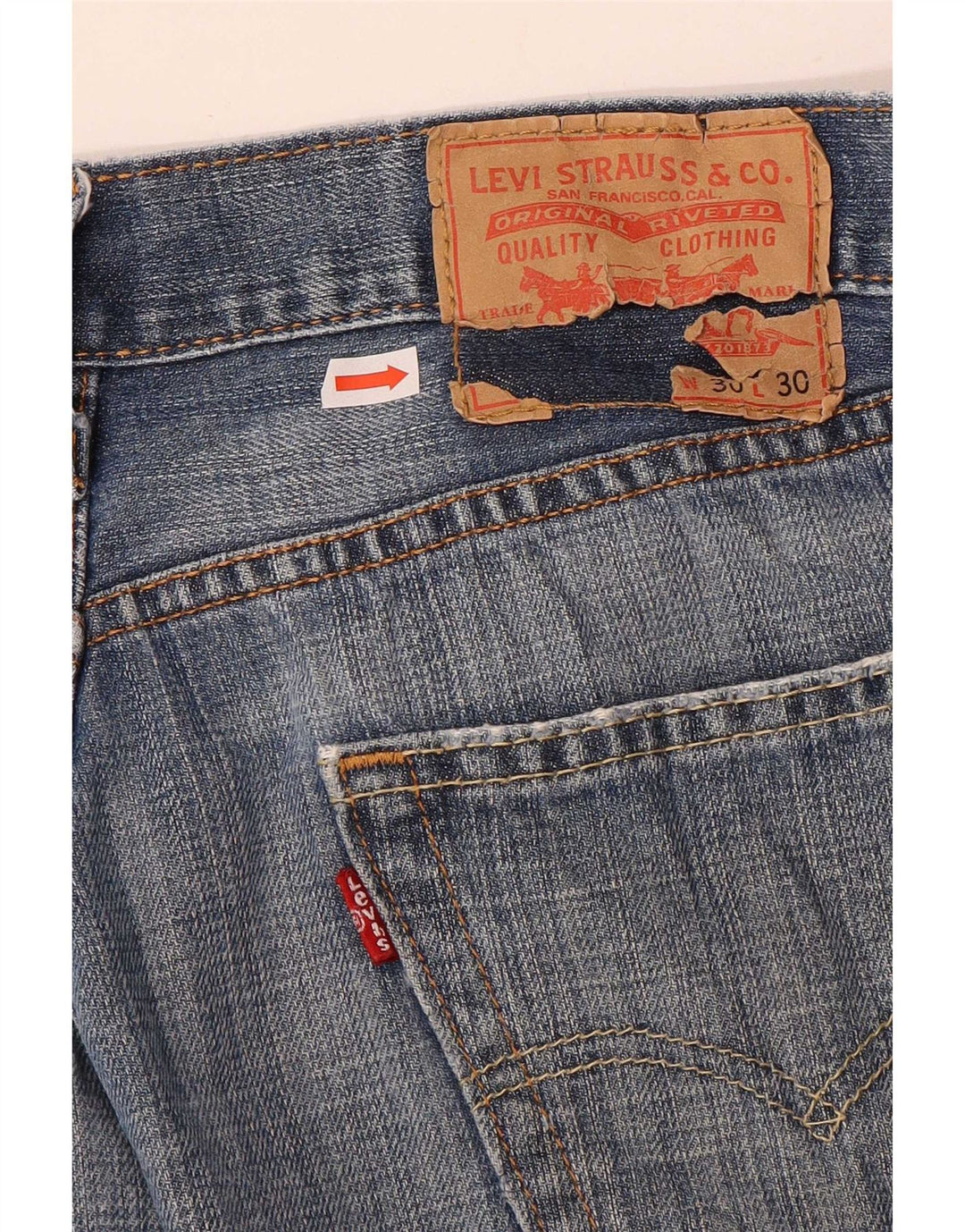 Levi's Masculino 505 Straight Jeans W30 L30 Azul Algodão