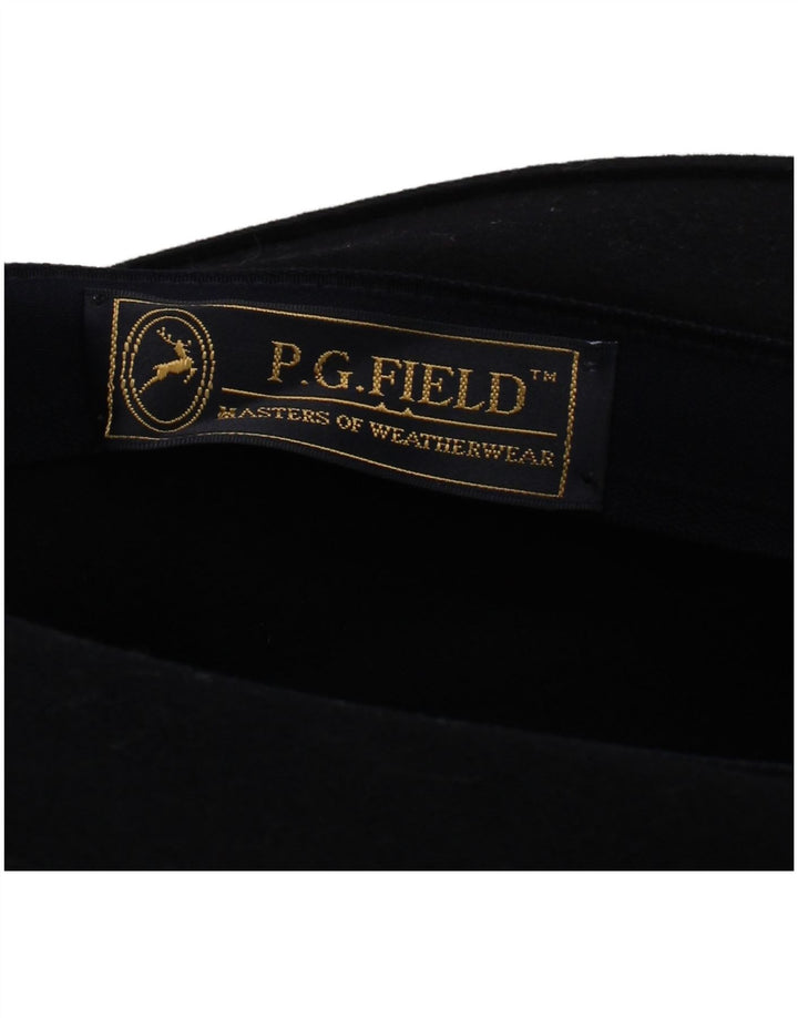 Chapéu Fedora masculino P.G.Field grande lã azul marinho