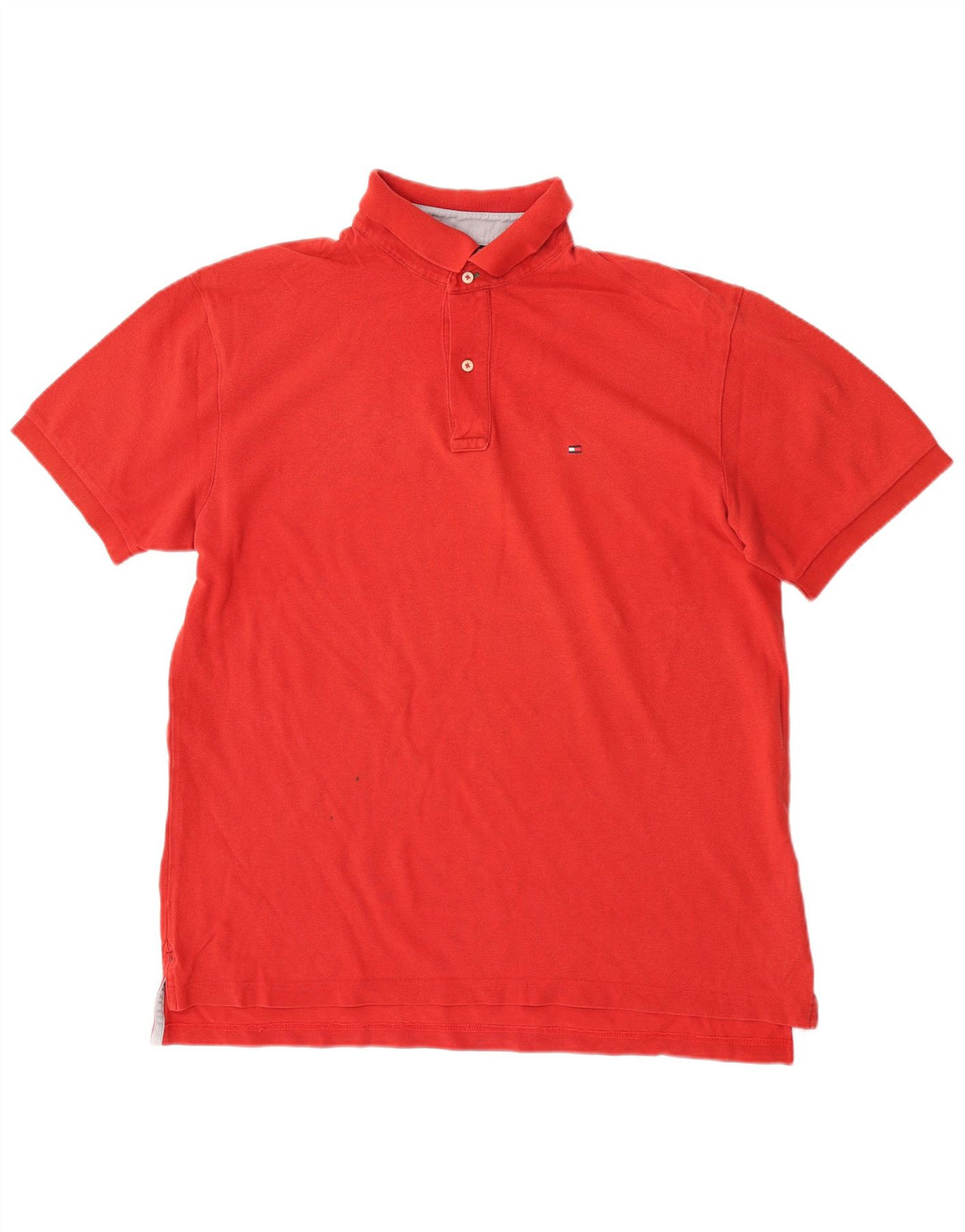 Camisa polo masculina Tommy Hilfiger grande algodão vermelho