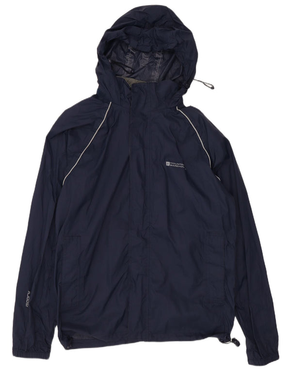 Jaqueta de chuva masculina Mountain Warehouse com capuz e ajuste solto Reino Unido 34 XS azul marinho