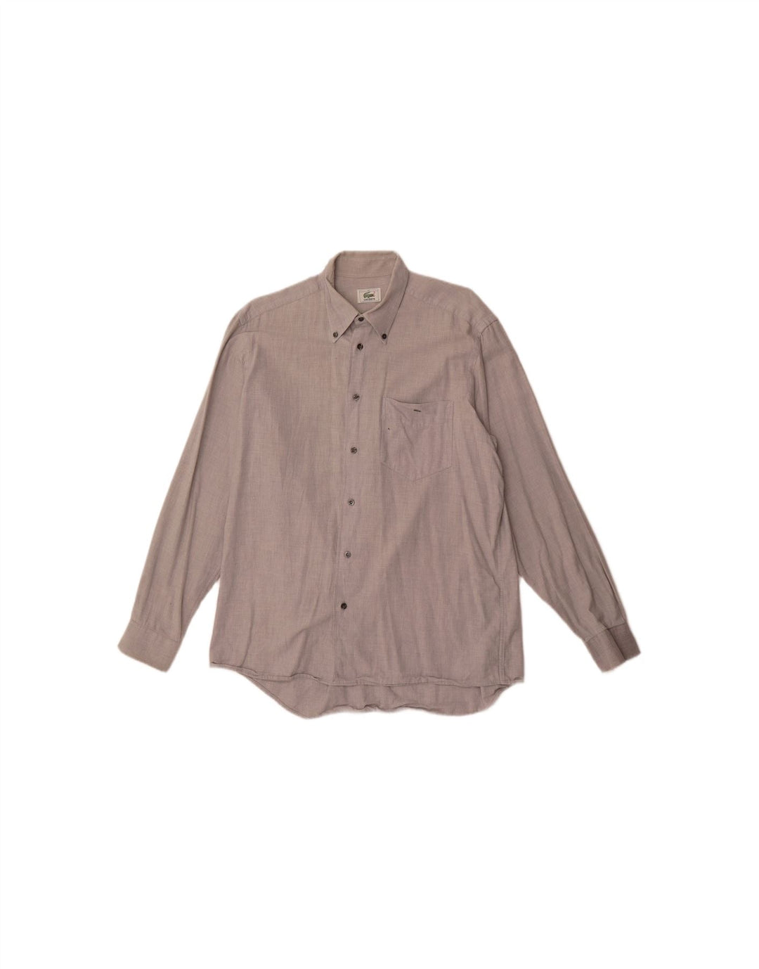 Camisa masculina LACOSTE tamanho 40 algodão cinza médio