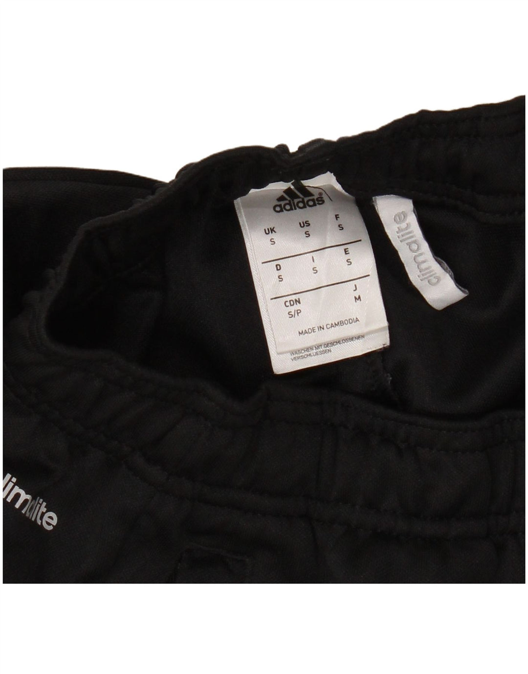 Calça Adidas Mens Climalite Treino Pequeno Poliéster Preto
