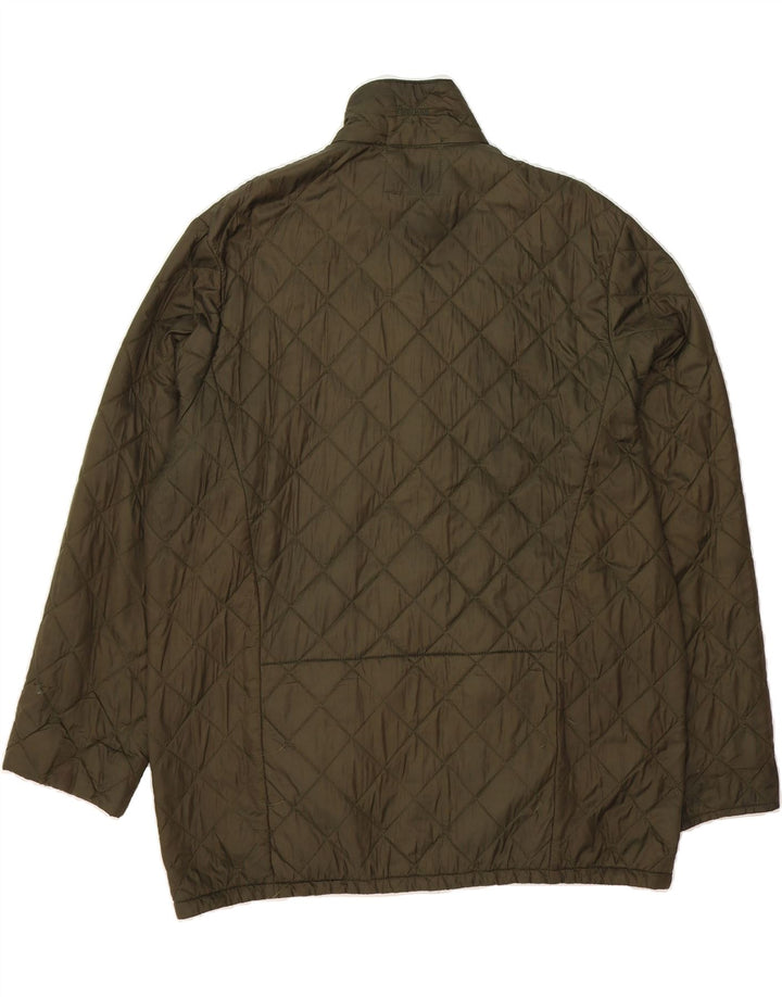 BARBOUR Mens Quilted Jacket UK 42 XL Khaki Polyamide Vintage Barbour and Second-Hand Barbour from Messina Hembry 